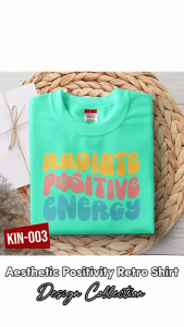 Aesthetic positivity shirt Retro Design Collection Good vibes & Spread love T-shirt