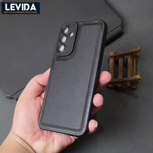 Softcase Leather Pro Macaron Black Samsung A15, M15 5G & M35 5G