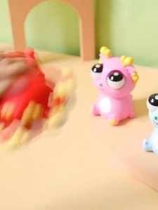 Creative Eye-popping Dragon Explosions Dinosaur Year of The Loong Decompression Toys Pinch Music Squeeze Stare Funny Vent Funny Boom Eyes Dragon MultiColor Creative and Fun Decompression Explosive Eye Dragon Little Dragon Model Stress Relief Toy