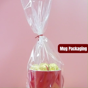 PP Supplies- Transparent OPP Packaging Plastic Bag for Mugs 7x10inch (50pcs）