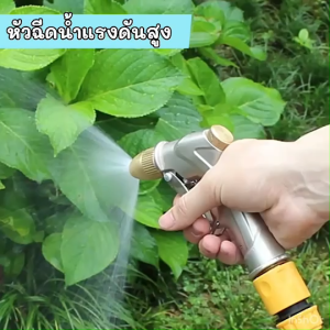 หัวฉีดน้ำแรงสูง พร้อมข้อต่อ หัวฉีดน้ำแรงดันสูง ปืนฉีดน้ำปรับแรงดัน หัวฉีดน้ำ รถน้ำต้นไม้ ฝักบัว ปืนฉีดน้ำอเนกประสงค์ ปืนอัดฉีดน้ำล้างรถ ปรับรูปแบบการฉีดน้ำได้ สำหรับล้างรถ สำหรับรดน้ำต้นไม้ สำหรับทำความสะอาด ปืนฉีดน้ำล้างรถหัวทองเหลือง