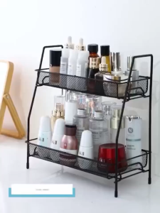 Rak Bumbu Dapur Serbaguna Susun Besi Stainless Minimalis Rak Kosmetik Rak Bumbu Masak Gula Garam Lada Merica Kecap Manis Asin Cuka Saos Saus Sambal Olive Oil Minyak
