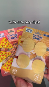 White Magic Cute Bag Clips Potato Chip