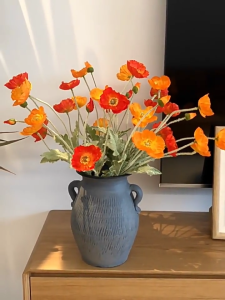 Artificial Poppy Flowers Silk Poppy Flowers Family Wedding Holiday Table Decoration Bouquet Gifts