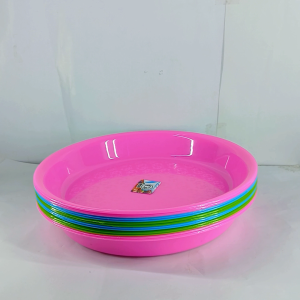 Nampan Bulat Warna Tradisioanal Uk 30 CM / Tampah Bundar Plastik / Baki Saji