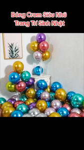 Bong Bóng Siêu Nhũ Trang Trí Sinh Nhật 5 inch - Bong Bóng Cao Su Mạ Chrome - Bóng Bay Sinh Nhật MBBDECOR