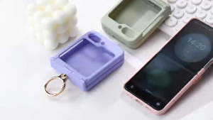 【🔥SG SELLER🔥】RICHMENTGADGET  Flip 6 Case with Ring Phone Case Slim Transparent Ring Case Shockproof Full Body Drop Protective Cover Z Flip 6 Clear Case with [Hinge Protection][Built in Front Screen Protector] for Samsung Galaxy Z Flip 6 Flip6 ZFLIP6 5G