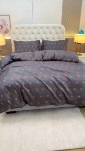 4 in 1 Bedding Sets Canadian Cotton Bed Sheet Comforter Cover 2 Pcs Pillowcase Fully Garterized Bed Cover