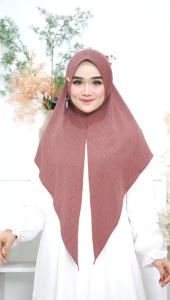 Jilbab Instan Segi Tiga Edelin Pad Bahan Jersey Gomet Victor By Daura Gama
