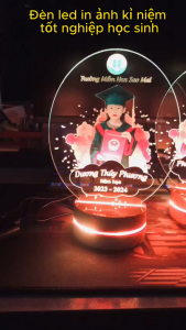 Quà tặng tốt nghiệp in ảnh học sinh - Đèn led 3d in hình theo yêu cầu