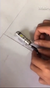 Lampu LED Utama Depan H6 2 Sisi Mata AC DC Universal Motor Bebek & Matic / Lampu H6 Ac Dc Nyala Putih