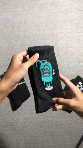 Kaos Kaki Oldschool Motif Skate Merk Panjang Premium - Hosela Project