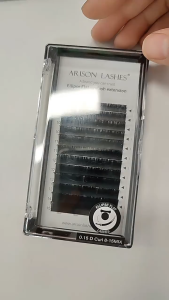 ARISONLASHES Flat Ellipse Eyelashes 8-15mm Ujung Split Berbentuk Soft Cahaya Alami Bulu Mata Palsu