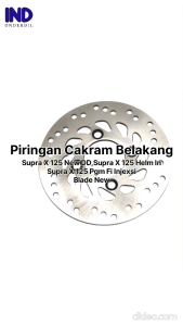 Piringan Cakram Belakang Blade New & Supra X 125 PGM F1 & Supra X 125 Helm In & Supra X 125 New DD Injeksi Disc Disk Rear Brake