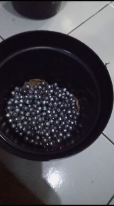 timah pancing ikan udang model merica bulat kelereng ukuran lengkap