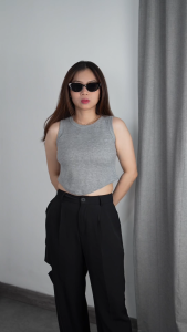 Tanktop Rib SORA TOP Summer Basic Tanktop - Sweetenia