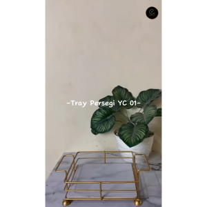 Yen Tray Persegi Yc 01 Alas MarbleTray Serbaguna