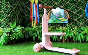 SG Stock - Arolo High quality 2-in-1 kids scooter sound&light balance bike toy adjustable and user-friendly Kids toy car Adjustable ride on car multifunction 3 wheel toy scooter for kids children with seat safety ride on toy kids slide car