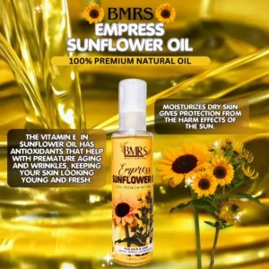 EMPRESS SUNFLOWER OIL MOISTURIZER FOR HAIR ANTI FRIZZ FOR BODY DRY SKIN AND SCAR AND FACE LIGHTENING