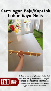 Gantungan Baju Kapstok Kayu & 5 Pengait: Keunggulan & Cara Menggunakannya