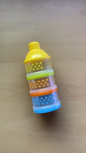 Portable Milk Powder 3 Layer Baby Food Container Dispenser With Freebies