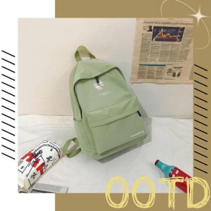 LKfashion ใหม่ล่าสุด กระเป๋าสไตล์เกาหลี สะพายหลัง ขนาดใหญ่ใส่ของได้เยอะเลยน้า ปักลายดอกไม้น่ารักมาก นักเรียนนักศึกษาต้องมีแล้ววว