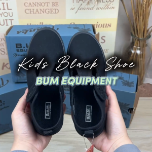 B.U.M. Equipment Kasut Kanak-Kanak Kids Shoe CS903 Warna Hitam - Black School Shoe/Kasut Sekolah