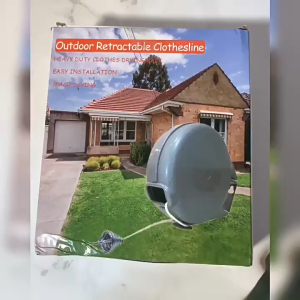 12M Retractable Stainless Clothes Line Backyard Adjustable and Heavy-Duty Washing Line