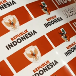Stiker Kemerdekaan Merah Putih Tempel Wajah Pipi