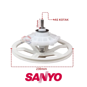 GEARBOX MESIN CUCI SANYO TIPIS | GEAR BOX MESIN CUCI SANYO | GIRBOX SANYO | GERBOX SANYO