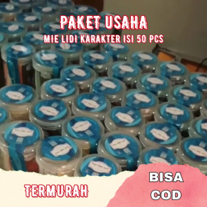 PAKET USAHA MIE LIDI KARAKTER VIRAL ANEKA RASA ISI 50 PCS TERMURAH