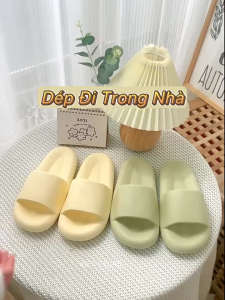 Dép lê nữ đi trong nhà tắm văn phòng CHAOS (Chọn Tăng 1 Size)  iDÉP DL241 Dép nữ quai ngang siêu êm chống trơn trượt