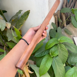 Tongkat Toya Kayu Setigi Polos Panjang 50 cm Santigi