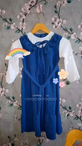 Gamis Anak Perempuan Terbaru Untuk Lebaran 2024 Crinkle Airflow Kekinian