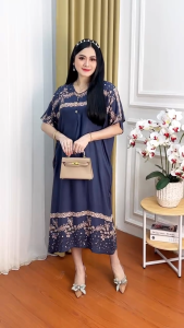 Daster Jumbo Wanita XXXL Lengan Pendek Bahan Rayon Adem Busui Bumil Friendly