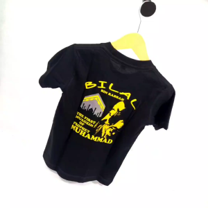 Kaos Distro Anak Tema Muslim Bilal Bin Rabbah