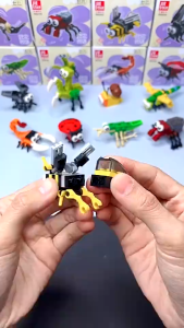 Sét lắp ráp mô hình 3D mini xếp hình động vật côn trùng phương tiện giao thông giúp bé khám phá thế giới xung quanh nhựa ABS an toàn cho bé