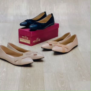 [🥇ของแท้100%🚛ส่งด่วน🔢เบอร์36-40] milla รองเท้าคัทชู คัทชูส้นเรียบ รองเท้าคัทชูทำงาน รุ่น 12-158 สวย สง่า สบายเท้า