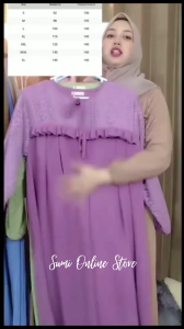 Shopiya Maxi Dress Gamis Kondangan Mix Brukat ( Size S M L XL XXL XXXL 5L Jumbo )