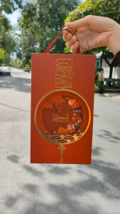 Combo 2 Hộp Trung Thu 2 Bánh Cứng Cao Cấp Cắt Lớp 3D – Hộp Múa Lân Đựng Bánh 150-250g