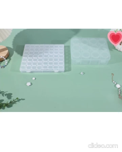 56 Grid Transparent Storage Box Jewellery Bead Pill Craft Screw Hardware Organizer Storage Box Plastic Case Bekas Compartment Jewelry Pill Box