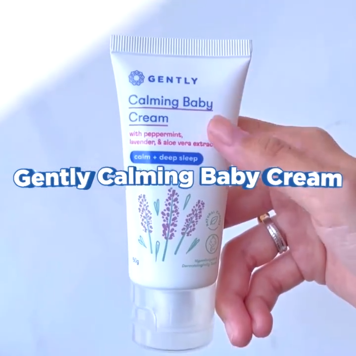 GENTLY Calming Baby Cream Travel Size 20g || Krim Pilihan untuk Bayi dan Anak || Krim Pereda Kolik dan Penghangat Bayi || Krim Pereda Kembung