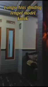 Lampu Dinding Tempel Hias Taman Pilar Teras Outdoor Dua Arah Kotak Segi