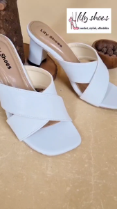 LILY SHOES - Mommy Real Pict Sepatu Sandal Selop Wanita Sendal Casual Hak Tinggi Trendy