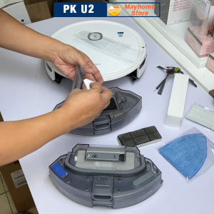 Phụ Kiện Thay Thế Robot Hút Bụi Deebot U2 U2 Pro U2 Power. Chổi lăn chính Đôi chổi cạnh Bộ lọc hepa Khăn Lau/