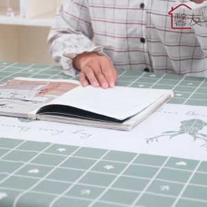 TERLARIS!! Taplak Meja Makan Waterproof Anti Air Kotak Besar Motif Garis Bahan Peva Premium Ukuran 137 x 180cm