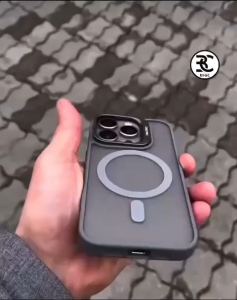 Premium MagSafe Aero Cool Case Pro With Lensa Guard and Kick Stand Ultra Hybrid SAMSUNG S23 Ultra 5G S24 5G S24+ 5G S24U Aerogel Natural Titanium BlackDoff Hitam Series Softcase Soft Case Lens Camera Protector Dove Cover Silikon Silicone Pelindung Kamera