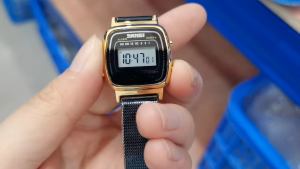 Jam Tangan Wanita Formal SKMEI 1901 Digital Original Anti Air Stainless Steel Watch