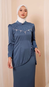 NEW Oneset Felicya Kurung Melayu Malaysia Dress Pesta Setelan Wanita Baju Kondangan Kekinian Full Payet 2024