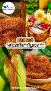 Râu ngô 100g râu bắp mát gan thanh nhiệt lợi tiểu giải khát mùa hè
